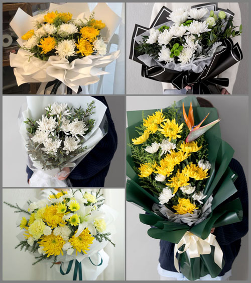 福建福州长乐市吴航街道胜德社区白事花束代送